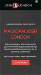 Mobile Screenshot of joshlondonmagic.com